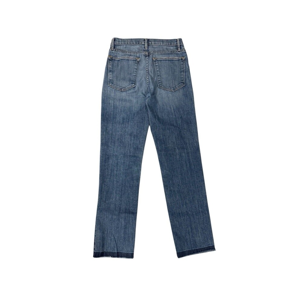 FRAME Le Nouveau Split-Hem Straight Jeans‎ Raw Hem Distressed 26 - Picture 2 of 8